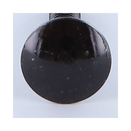 Parafuso cabeça redonda gola quadrada M8X35 rosca total Aço zinco preto