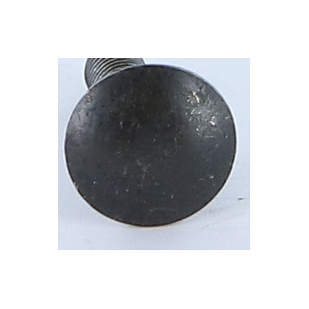 Parafuso cabeça redonda gola quadrada M8X16 rosca total Aço zinco preto