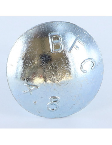 Parafuso cabeça redonda gola quadrada M16X50 rosca total Classe 8.8 Aço zinco branco
