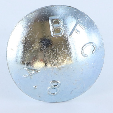 Parafuso cabeça redonda gola quadrada M16X50 rosca total Aço zinco branco