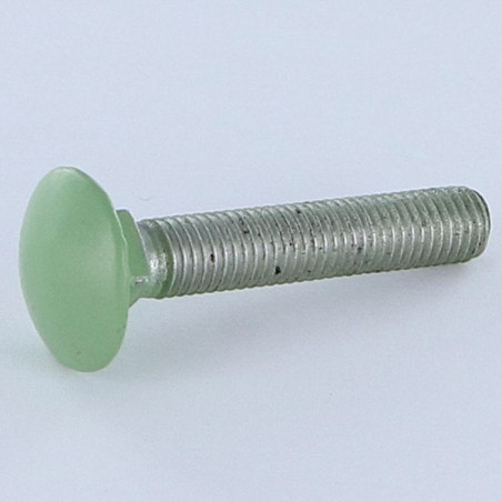 Parafuso cabeça redonda gola quadrada M7X45 passo de rosca de 100 Alumínio rosca total RAL6021 verde pálido 30%B
