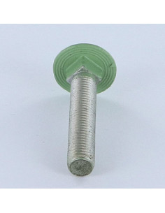 Parafuso cabeça redonda gola quadrada M7X45 passo de rosca de 100 Alumínio rosca total RAL6021 verde pálido 30%B 2