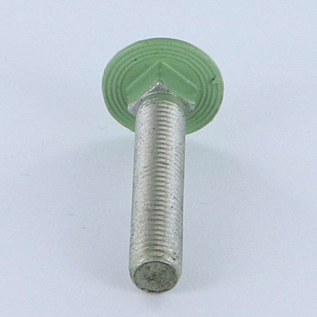 Parafuso cabeça redonda gola quadrada M7X45 passo de rosca de 100 Alumínio rosca total RAL6021 verde pálido 30%B