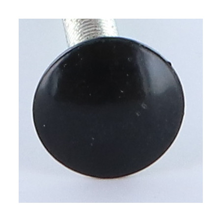 Parafuso cabeça redonda gola quadrada M7X40 passo de rosca de 100 rosca total Alumínio RAL9005 preto escuro 30%B