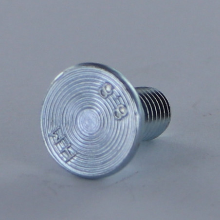Parafuso cabeça plana M8X17 rosca total Classe 8.8 Aço zinco branco