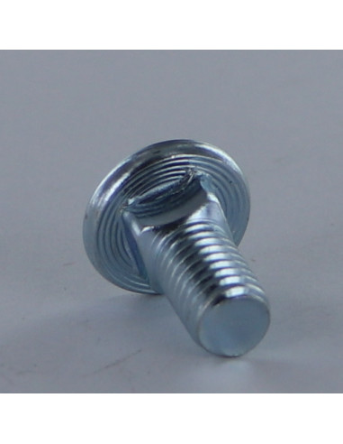 Parafuso cabeça plana M8X17 rosca total Classe 8.8 Aço zinco branco