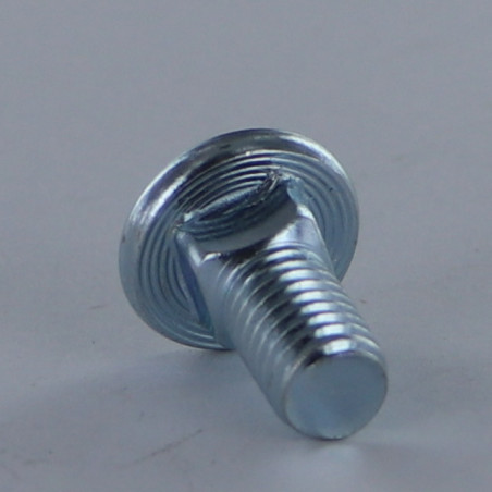 Parafuso cabeça plana M8X17 rosca total Classe 8.8 Aço zinco branco