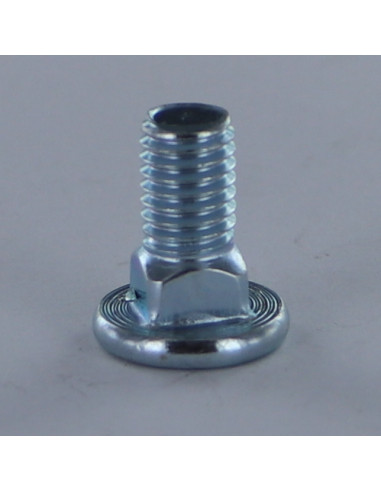 Parafuso cabeça plana M8X17 rosca total Classe 8.8 Aço zinco branco