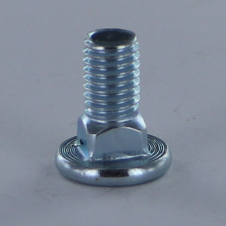 Parafuso cabeça plana M8X17 rosca total Classe 8.8 Aço zinco branco