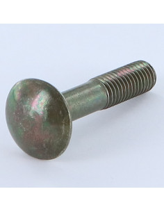 Parafuso cabeça redonda gola quadrada M8X40 rosca total aço bronze