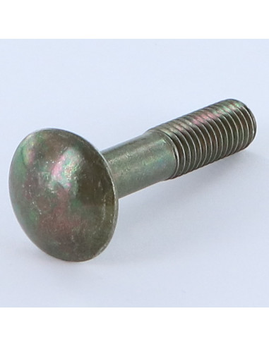 Parafuso cabeça redonda gola quadrada M8X40 rosca total aço bronze
