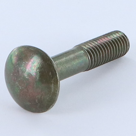 Parafuso cabeça redonda gola quadrada M8X40 rosca total aço bronze