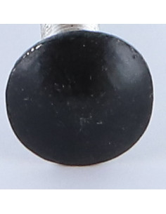 Parafuso cabeça redonda gola quadrada M7X65 passo de rosca de 100 rosca total Alumínio RAL9005 preto escuro 30% 2