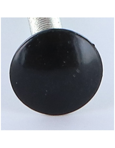 Parafuso cabeça redonda gola quadrada M6X50 rosca total Alumínio lacado de preto RAL9005 preto escuro