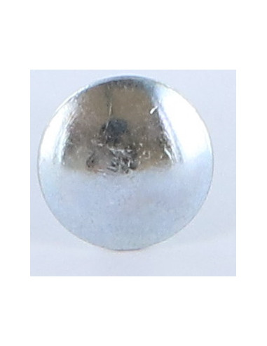 Parafuso cabeça redonda gola quadrada M6X16 rosca total Classe 8.8 Aço zinco branco