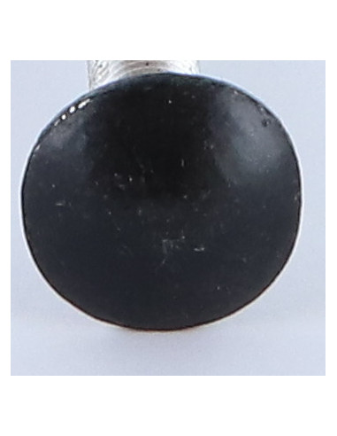 Parafuso cabeça redonda gola quadrada M6X50 rosca total Alumínio lacado de preto RAL9005 preto escuro