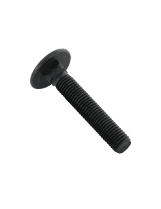 Parafuso cabeça redonda gola quadrada M8X110 rosca total Aço zinco preto