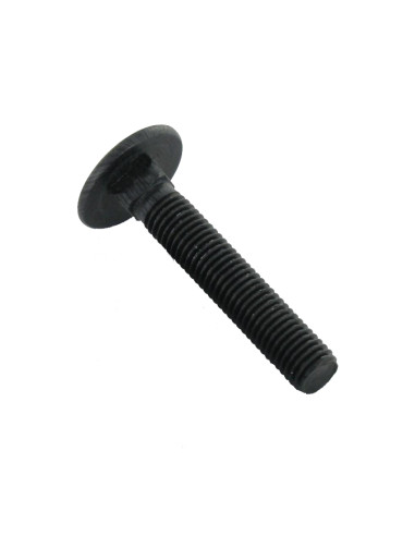 Parafuso cabeça redonda gola quadrada M8X110 rosca total Aço zinco preto