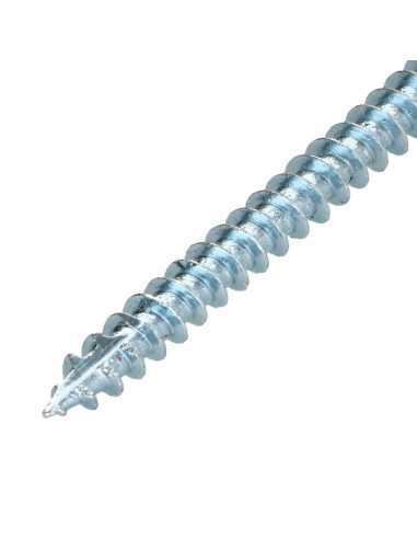 Parafusos de madeira e aglomerado TEKOR cabeça fresada dentado 6X140 roscado sobre 70 TORX T30 Aço zinco branco cut