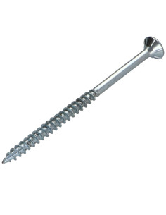 Parafusos de madeira e aglomerado TEKOR cabeça fresada dentado 4X60 roscado sobre 36 TORX T20 Aço zinco branco cut 2