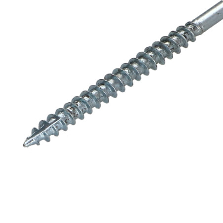 Parafusos de madeira e aglomerado TEKOR cabeça fresada dentado 4X60 roscado sobre 36 TORX T20 Aço zinco branco cut