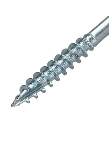 Parafusos de madeira e aglomerado TEKOR cabeça fresada dentado 5X50 roscado sobre 30 TORX T25 Aço zinco branco cut