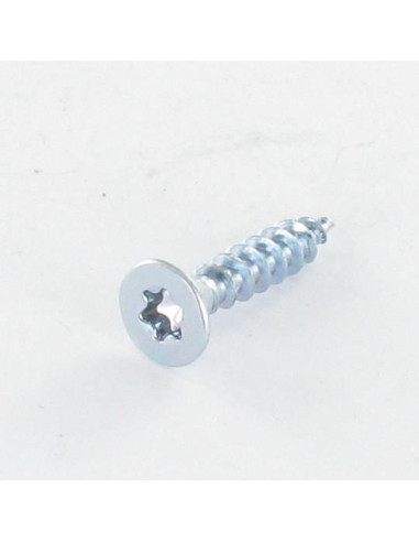 Parafuso de madeira aglomerado cabeça fresada TORX T10 3X12 Aço zinco branco microparafusos