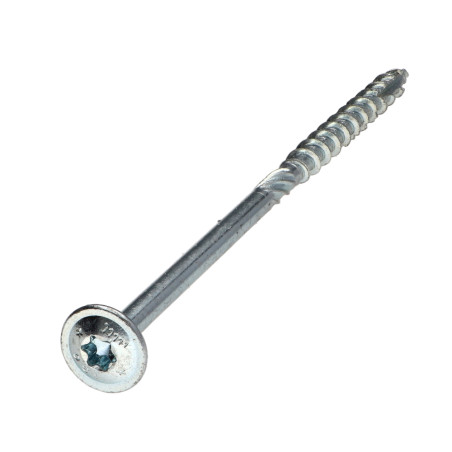 Parafusos de madeira e aglomerado TEKOR cabeça disco TORX T40 cut ponto antifenda tipo 17 8X120 rosca parcial Aço
