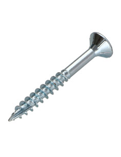 Parafusos de madeira e aglomerado TEKOR cabeça fresada dentado 4,5X35 roscado sobre 25 TORX T25 Aço zinco branco 2