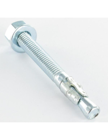 Bucha metálica Fixações M6X60 Aço zinco branco
