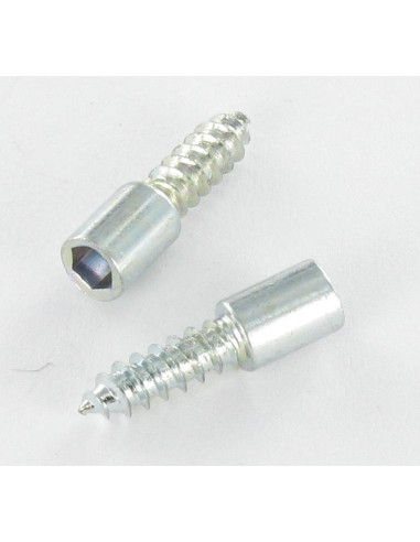 Parafuso de chapa Parafuso cabeça oca sextavada chave de 3 3,5 x 10,5 Aço zinco branco