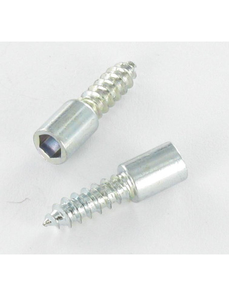Parafuso de chapa Parafuso cabeça oca sextavada chave de 3 3,5 x 10,5 Aço zinco branco