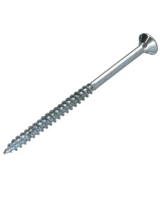 Parafusos de madeira e aglomerado TEKOR cabeça fresada dentado 3,5 x 60 roscado sobre 36 TORX T15 Aço zinco branco 2