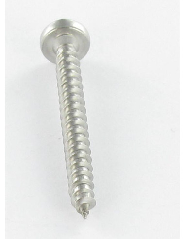 Parafuso de madeira aglomerado cabeça redonda 4X25 TORX T20 Aço zinco branco