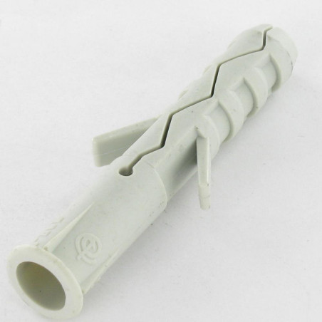Bucha Nylon com colar 8X40 cinzenta - Parafuso Express