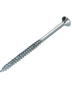 Parafusos de madeira e aglomerado TEKOR cabeça fresada dentado 6X70 roscado sobre 42 TORX T30 Aço zinco branco cut 2