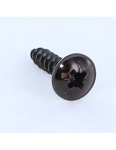 Parafuso de madeira aglomerado cabeça de cogumelo Pozi PZ6 4,5 x 20 Aço zinco preto