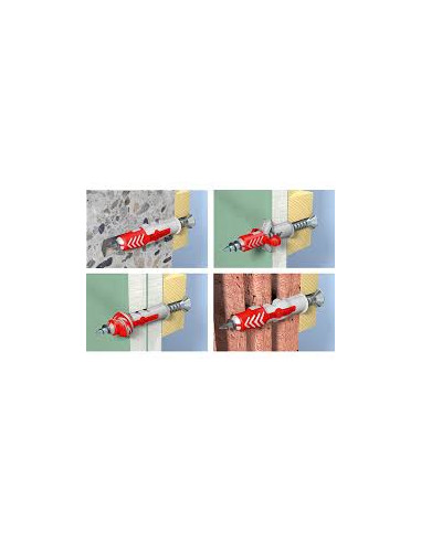 Bucha Nylon DUOPOWER Fischer 6X30 sem Parafuso - Parafuso Express