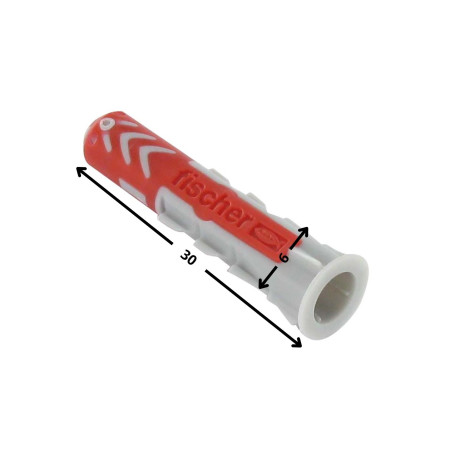 Bucha Nylon DUOPOWER Fischer 6X30 sem Parafuso - Parafuso Express