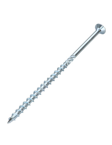 Parafuso de moldura TEKOR cabeça fresada dentado TORX T30 6X120 roscado sobre 80 cut ponto antifenda tipo 17 Aço
