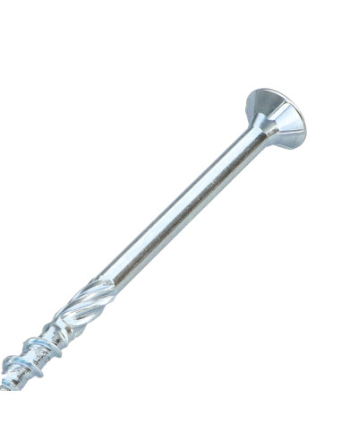 Parafuso de moldura TEKOR cabeça fresada dentado TORX T30 6X120 roscado sobre 80 cut ponto antifenda tipo 17 Aço
