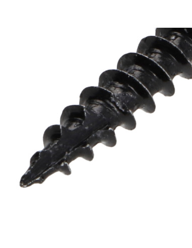 Parafuso de madeira aglomerado cabeça fresada TORX T20 4X40 roscado sobre 24 Aço zinco preto