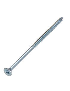 Parafusos de madeira e aglomerado TEKOR cabeça fresada dentado 5X120 roscado sobre 70 TORX T25 Aço zinco branco cut