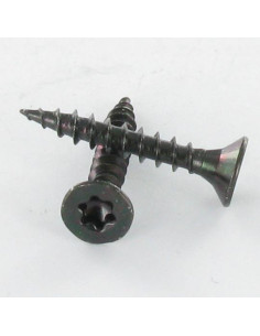 Parafuso de madeira aglomerado cabeça fresada TORX T20 4X20 Aço zinco preto