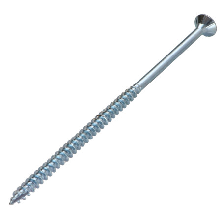 Parafusos de madeira e aglomerado TEKOR cabeça fresada dentado 5X120 roscado sobre 70 TORX T25 Aço zinco branco cut
