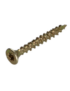Parafusos de madeira e aglomerado TEKOR cabeça fresada dentado 4X35 rosca total TORX T20 ZBCR3+ cut ponto antifenda