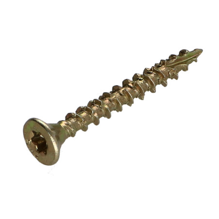 Parafusos de madeira e aglomerado TEKOR cabeça fresada dentado 4X35 rosca total TORX T20 ZBCR3+ cut ponto antifenda