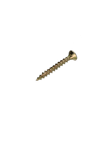 Parafusos de madeira e aglomerado TEKOR cabeça fresada dentado 4X35 rosca total TORX T20 ZBCR3+ cut ponto antifenda