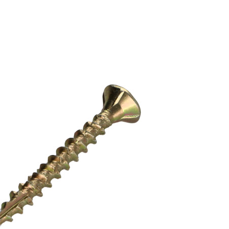 Parafusos de madeira e aglomerado TEKOR cabeça fresada dentado 4X35 rosca total TORX T20 ZBCR3+ cut ponto antifenda