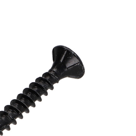 Parafusos de madeira e aglomerado TEKOR cabeça fresada dentado 4X35 TORX T20 Aço zinco preto rosca total cut ponto